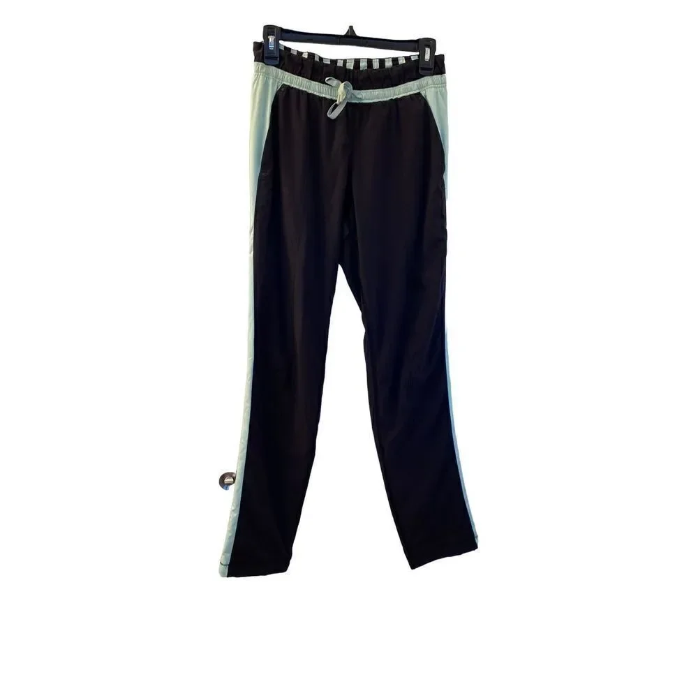 Lululemon mint green/black run bandit track pants size 6